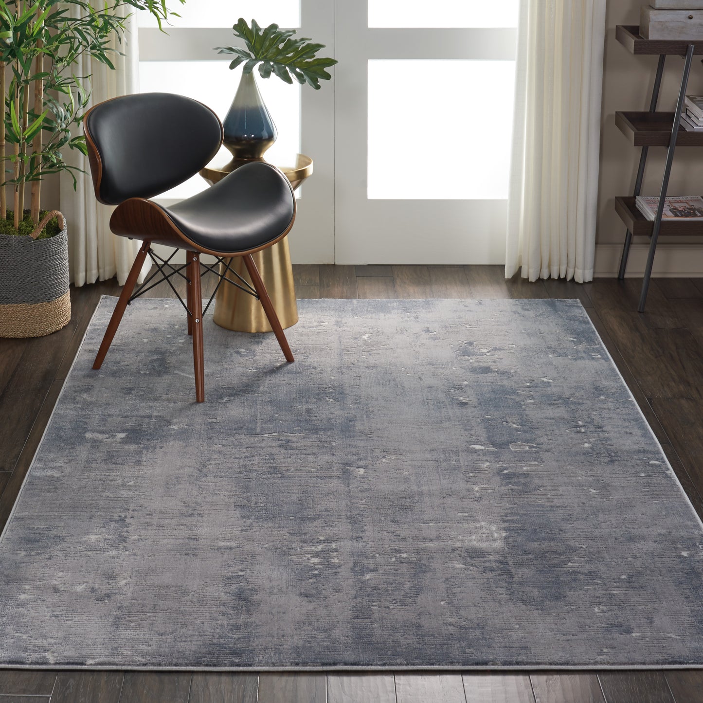 Nourison Rustic Textures 5'3" x 7'3" Grey Modern Indoor Rug