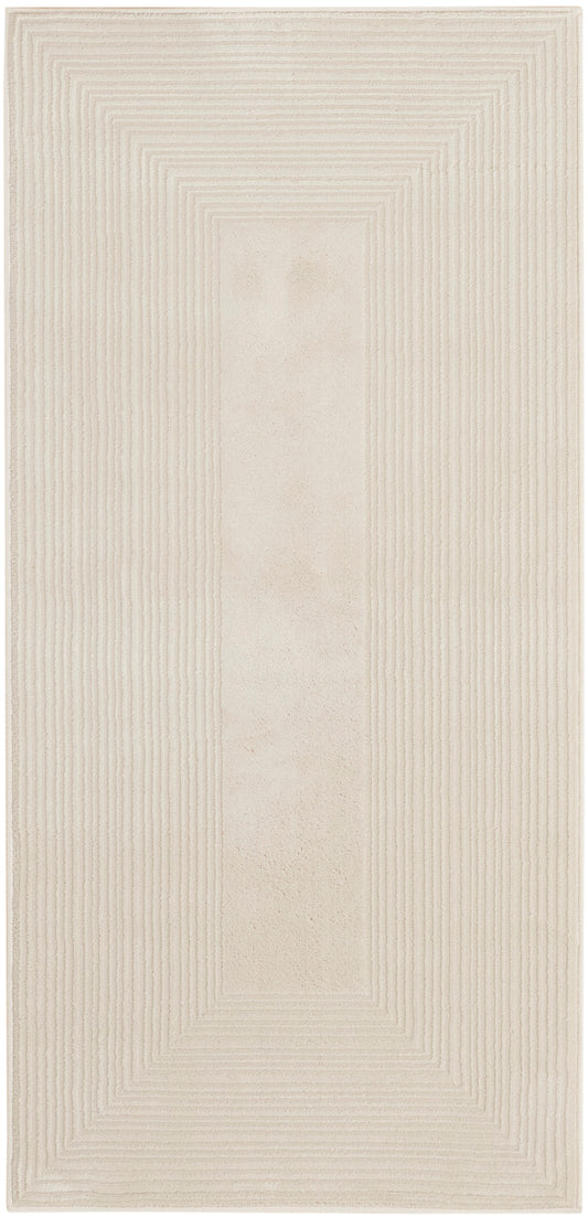 Calvin Klein CK024 Irradiant 2' x 4' Ivory Modern Indoor Rug