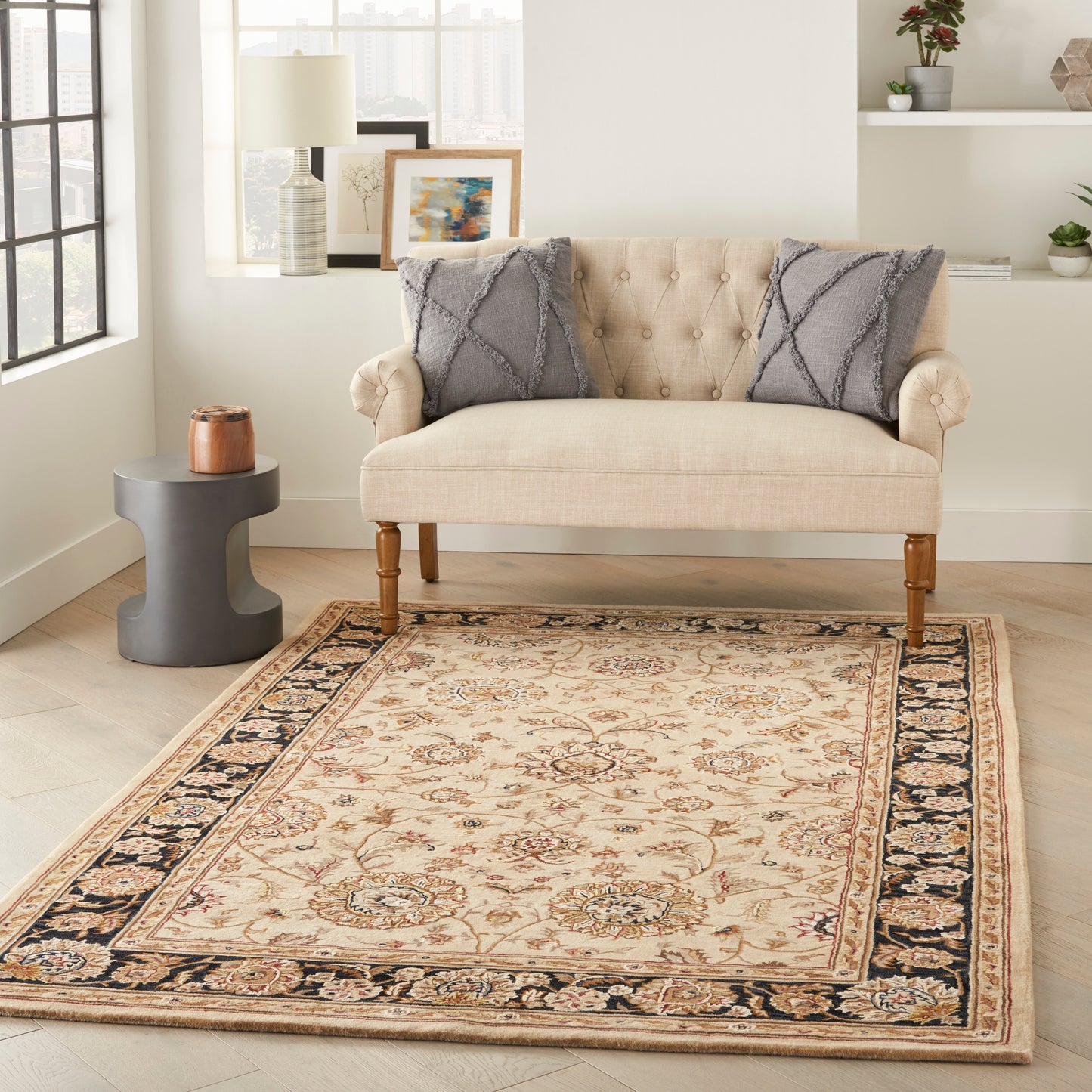 Nourison Nourison 2000 3'9" x 5'9" Beige Traditional Indoor Rug