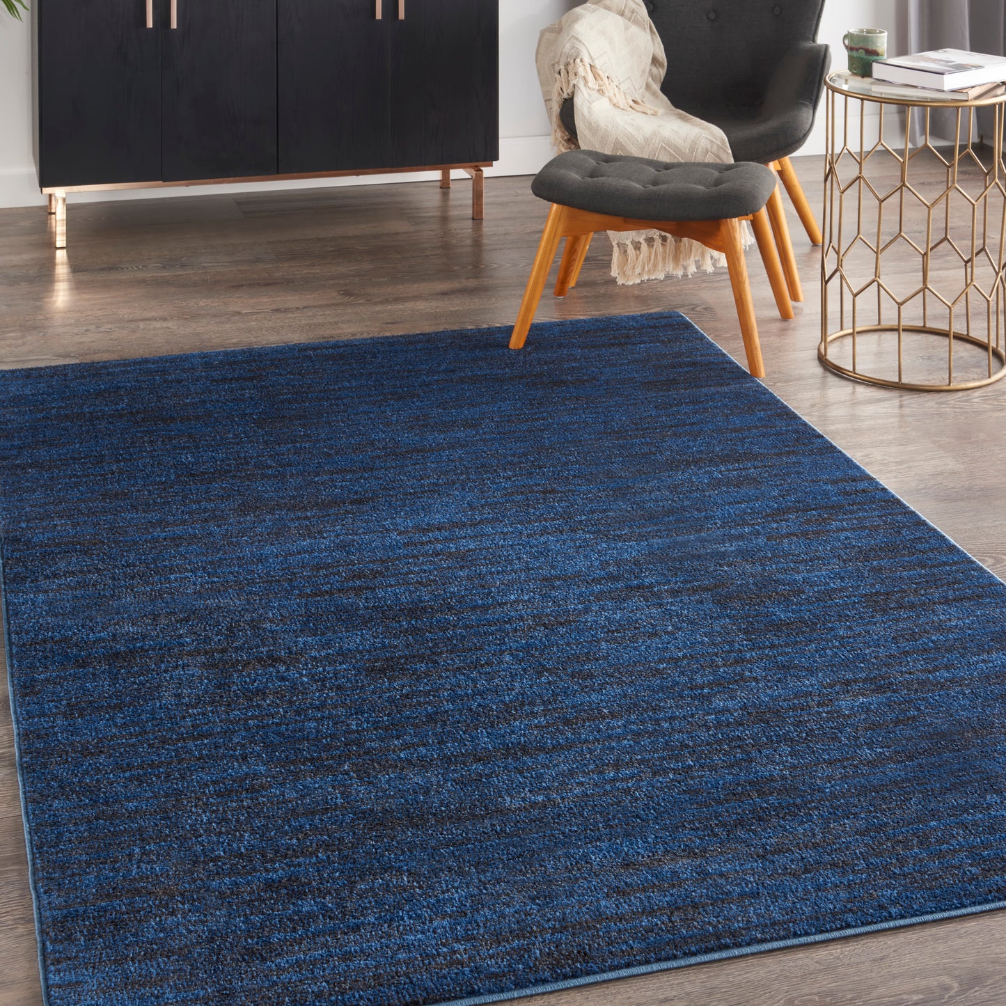 Nourison Nourison Essentials 5' x 7' Midnight Blue Outdoor Rug