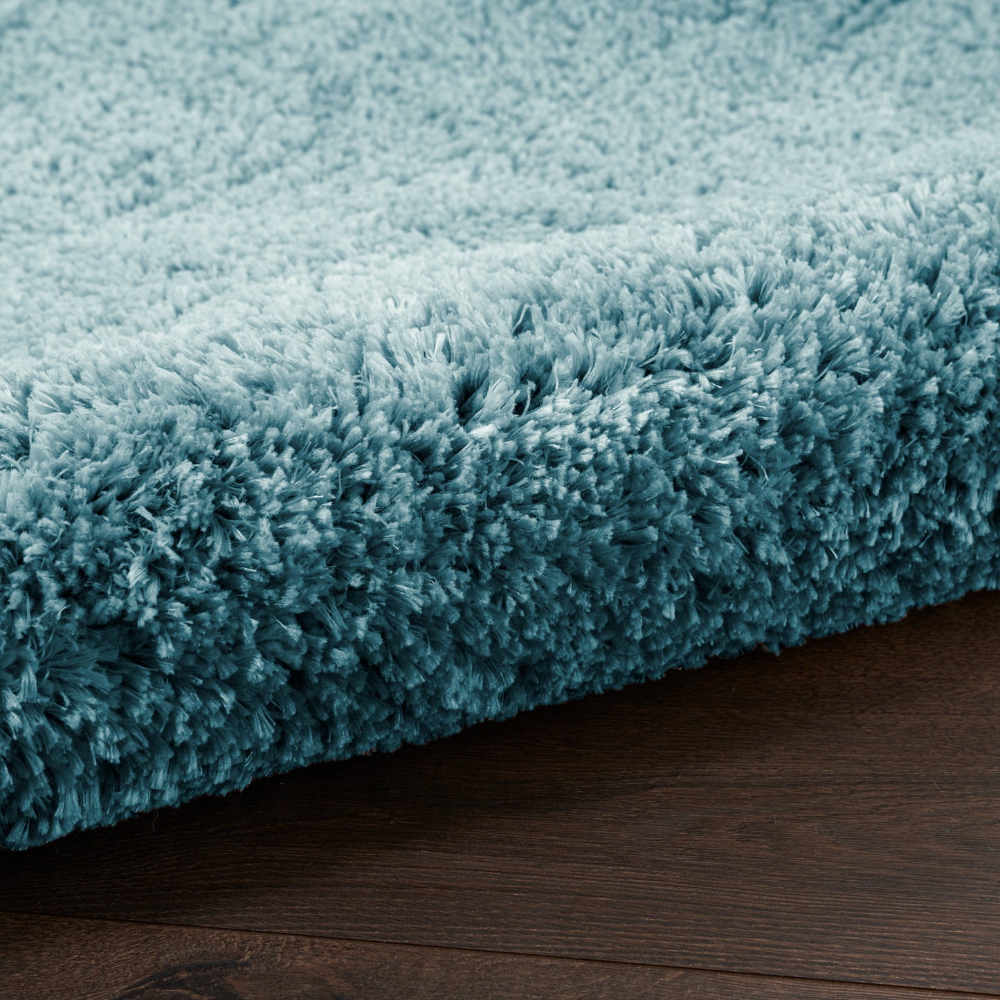 Nourison Dreamy Shag 7'10" x 9'10" Aqua Shag Indoor Rug