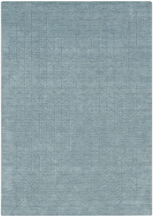 Nourison Alessia 7'9" x 9'9" Blue Modern Indoor Rug