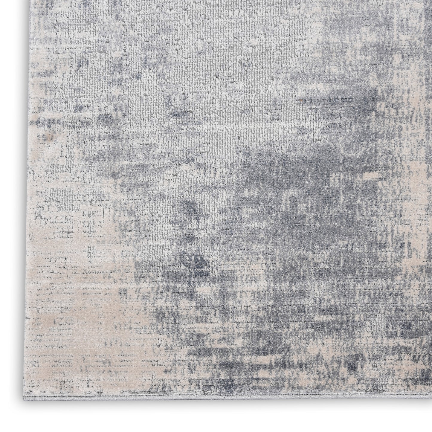 Nourison Rustic Textures 7'10" x 10'6" Blue Ivory Modern Indoor Rug