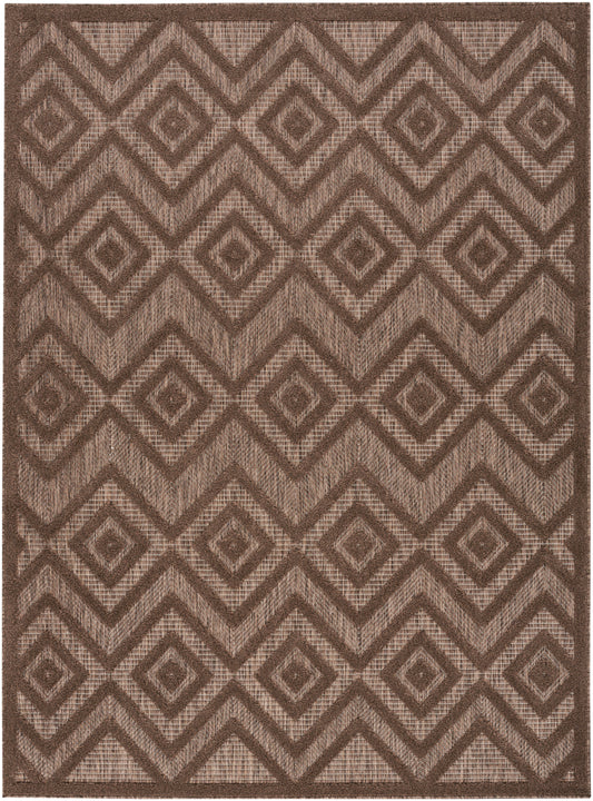 Nourison Versatile 6' x 9' Brown Modern Rug