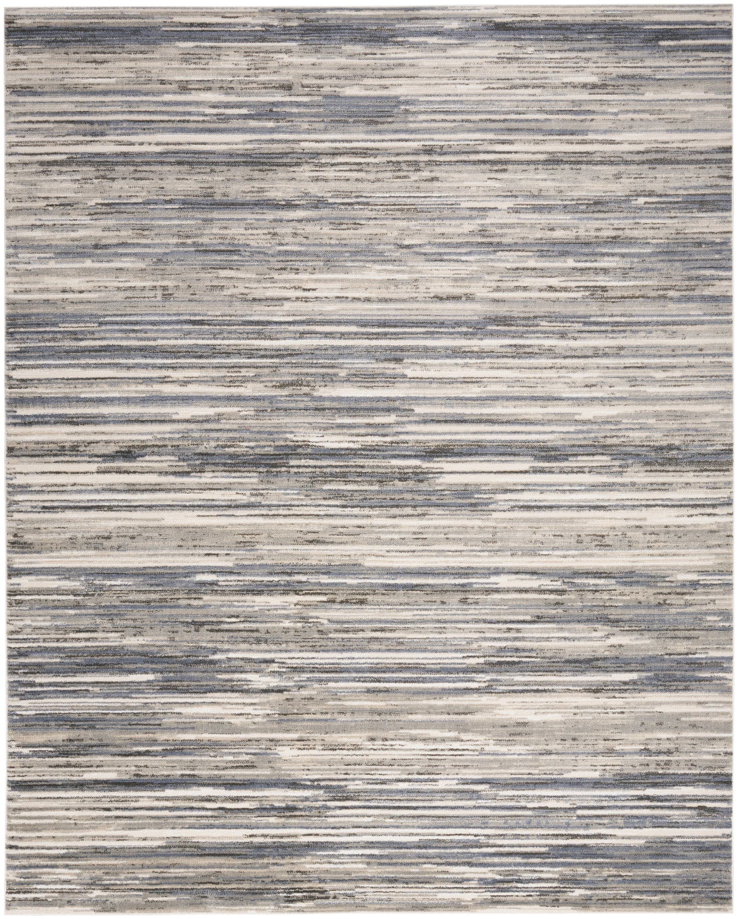 Nourison Serenity Home 7'10" x 9'10" Ivory Grey Blue Modern Indoor Rug