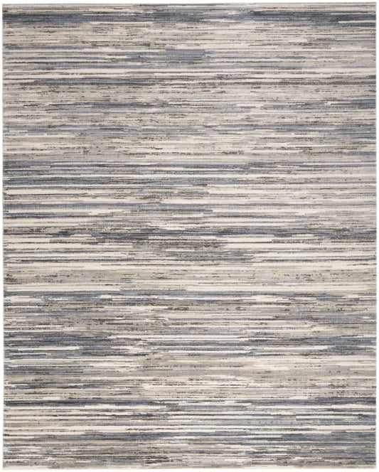 Nourison Serenity Home 7'10" x 9'10" Ivory Grey Blue Modern Indoor Rug