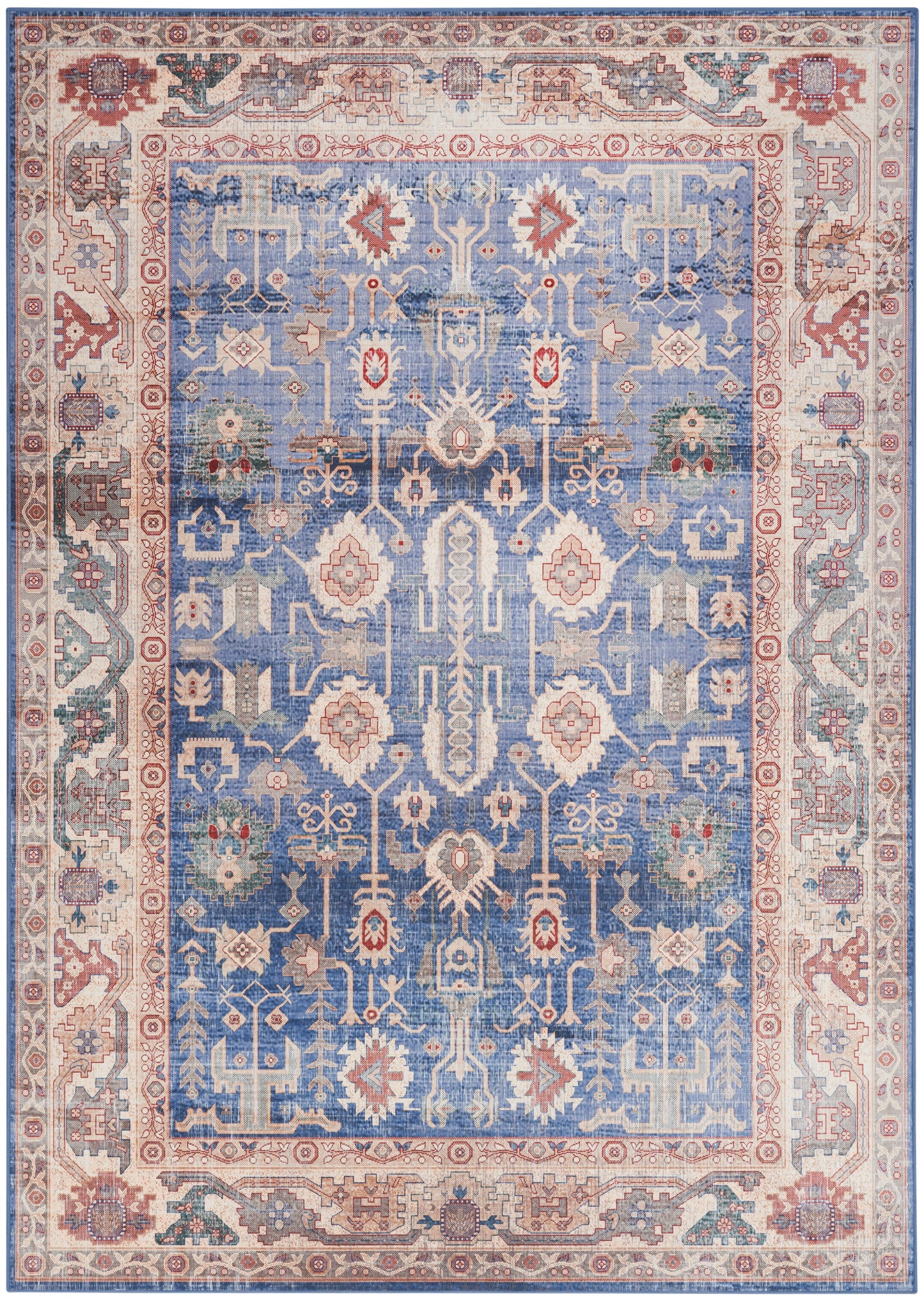 Nourison Vintage Home 3'9" x 5'9" Blue Bohemian Indoor Rug