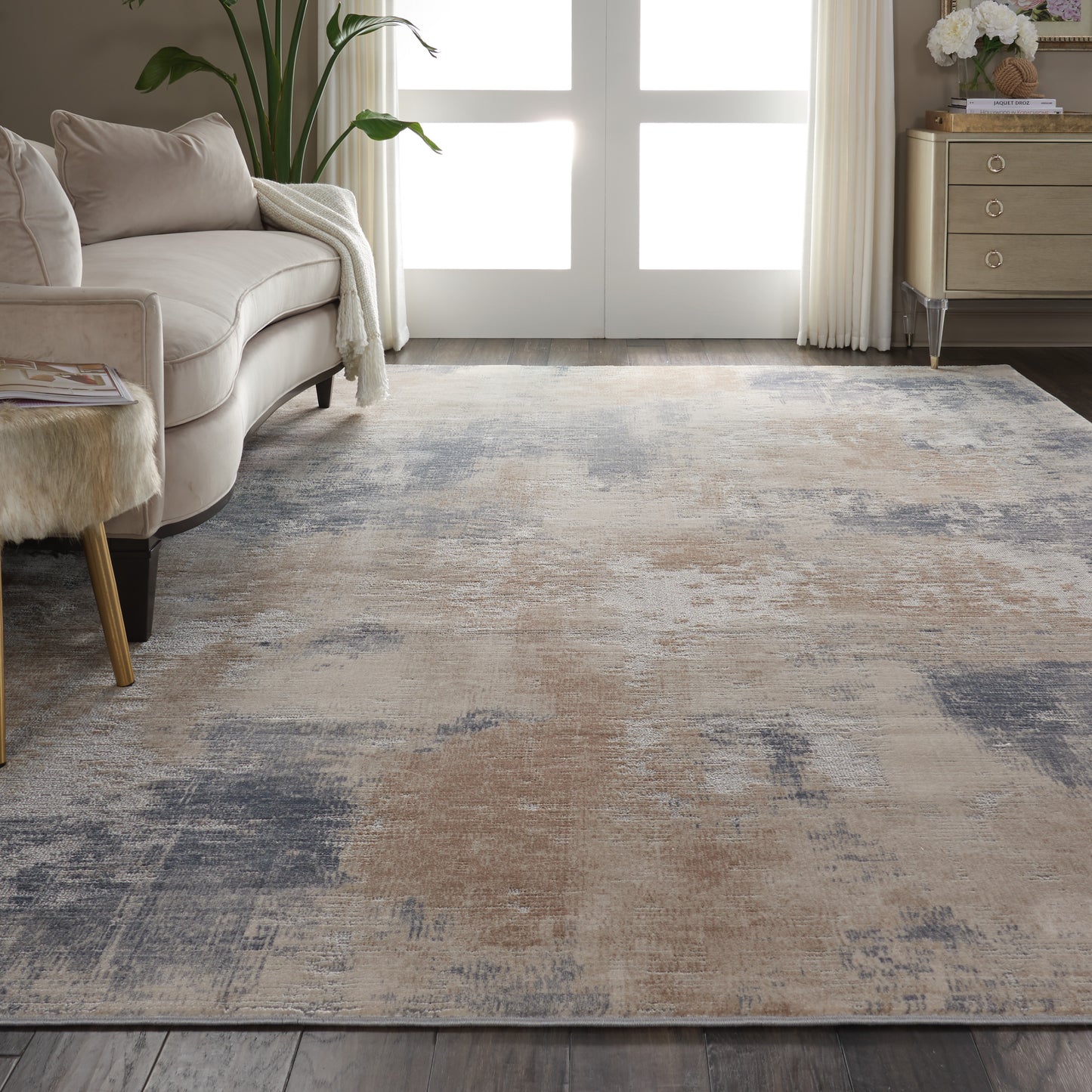 Nourison Rustic Textures 9'3" x 12'9" Beige Grey Modern Indoor Rug