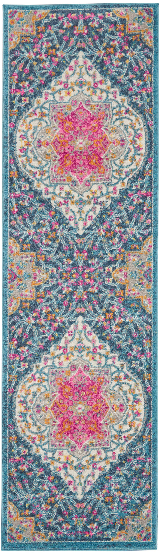 Nourison Passion 2'2" x 7'6" Multicolor Farmhouse Indoor Rug