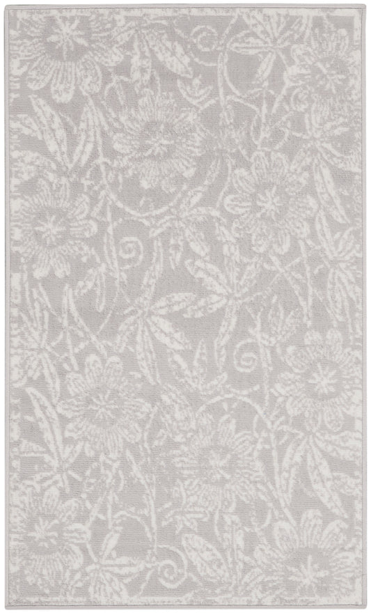 Nourison Whimsicle 3' x 5' Grey Farmhouse Indoor Rug