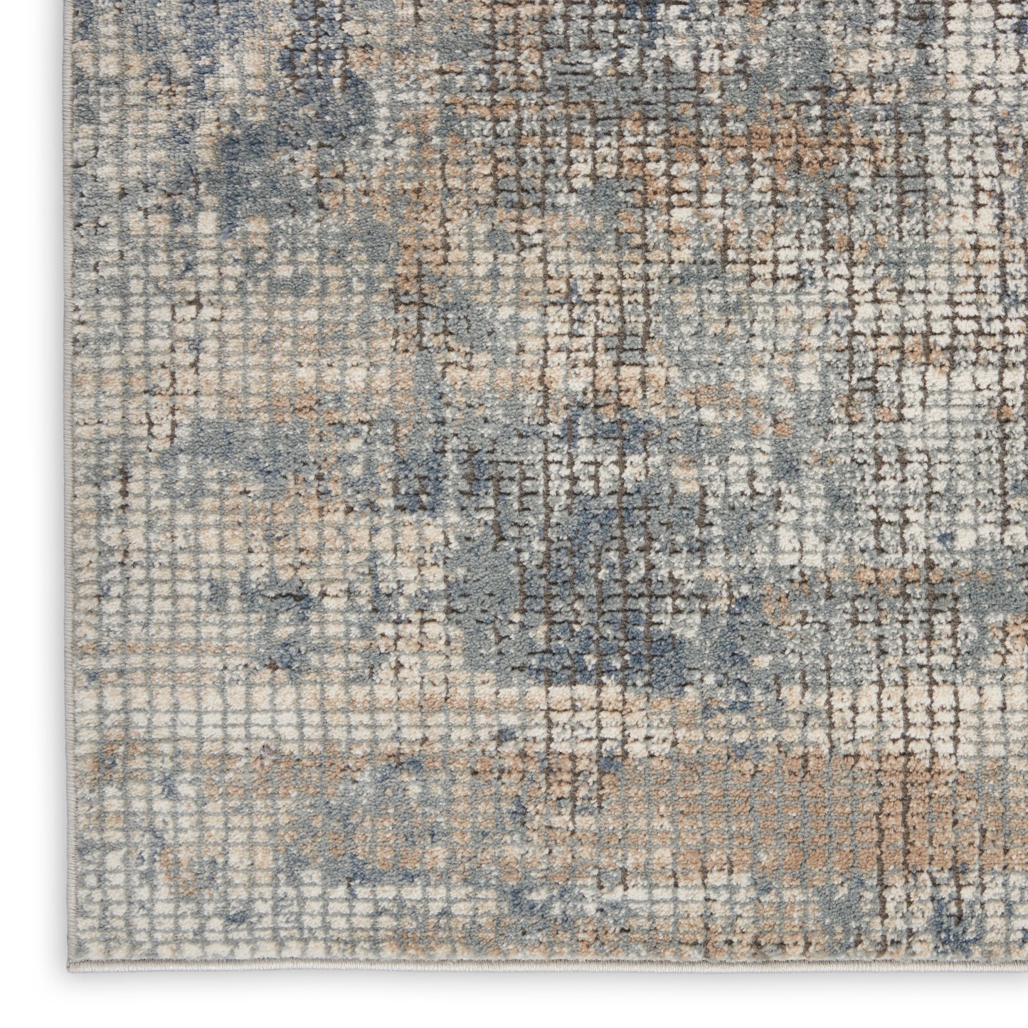 Nourison Quarry 3' x 5' Blue Beige Modern Indoor Rug