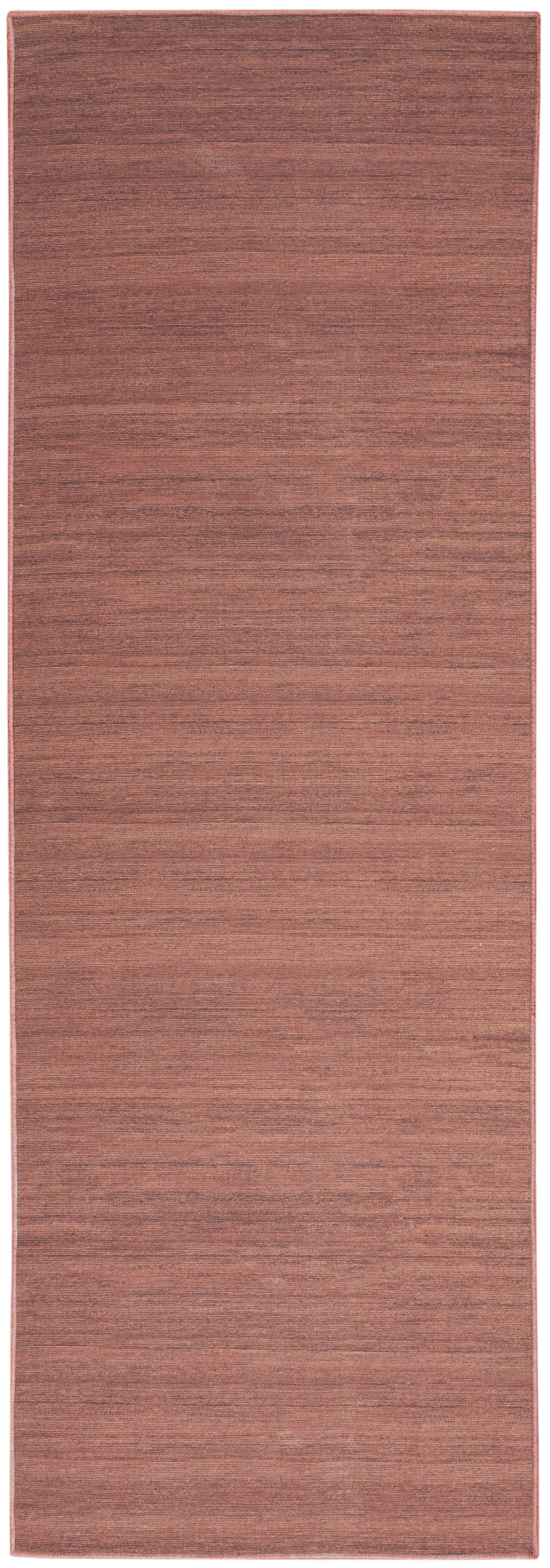 Nourison Washable Essentials 2'2" x 10' Mocha Modern Indoor Rug