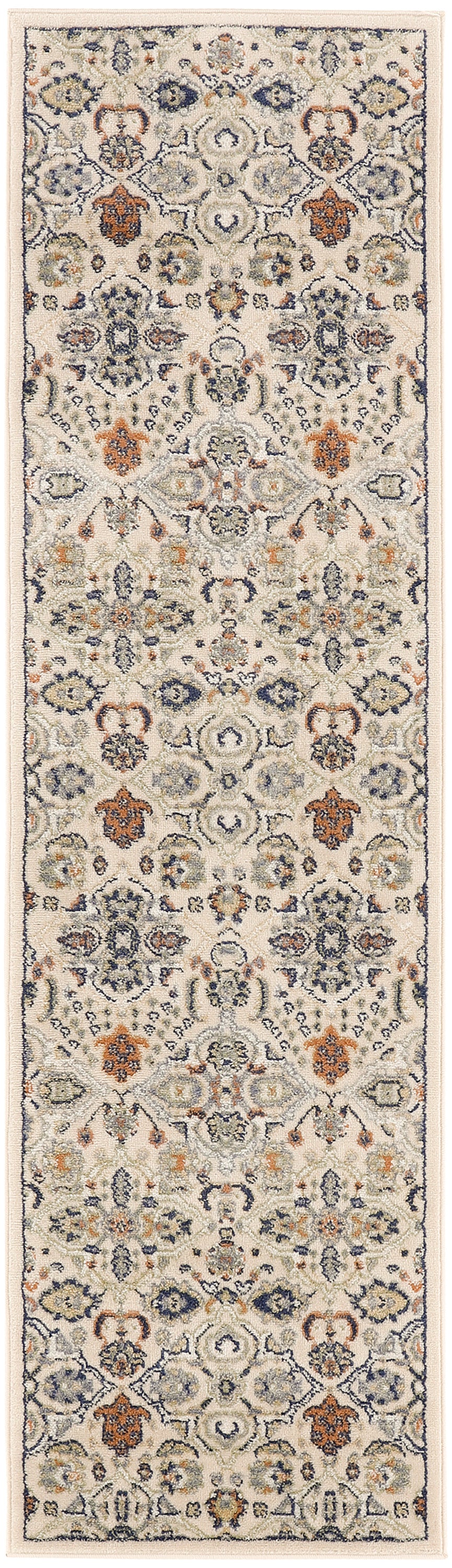 Nourison Allur 2'3" x 7'6" Beige Bohemian Indoor Rug