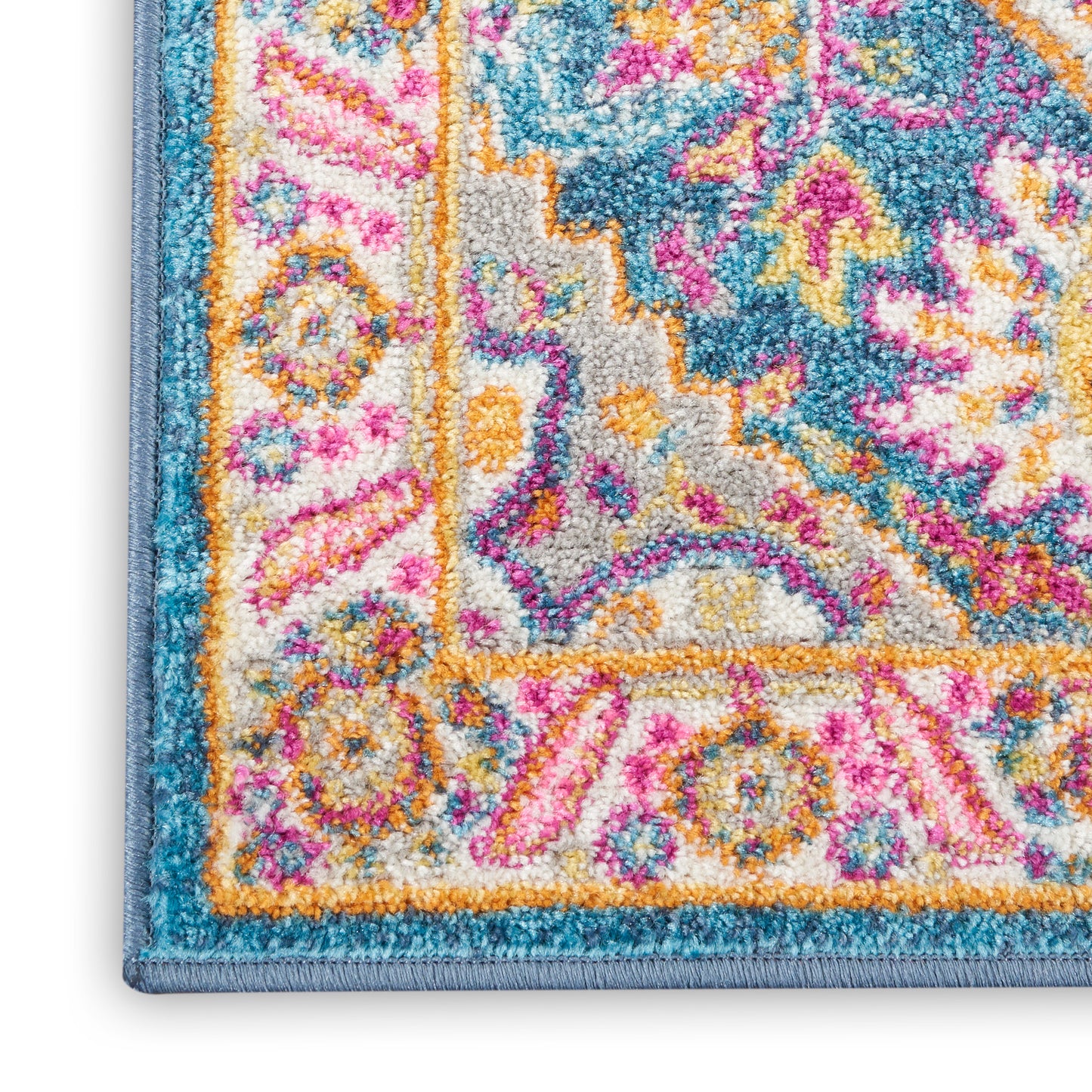 Nourison Passion 1'10" x 2'10" Teal Multicolor Bohemian Indoor Rug