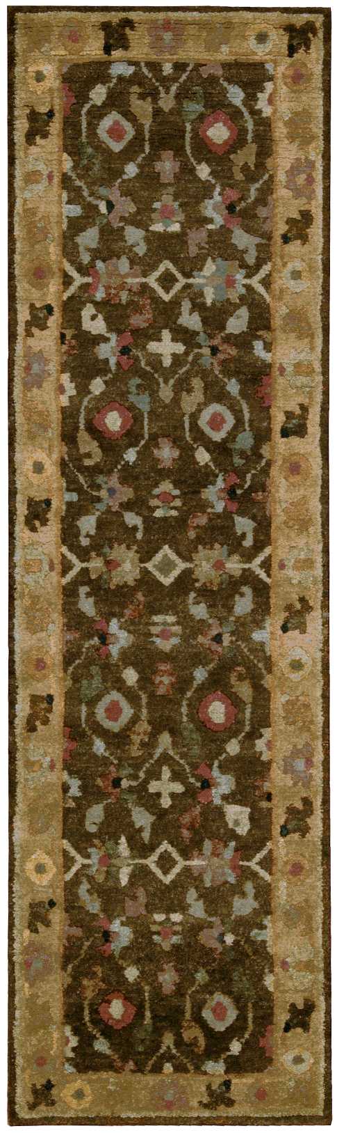 Nourison Tahoe 2'3" x 8' Espresso Traditional Indoor Rug