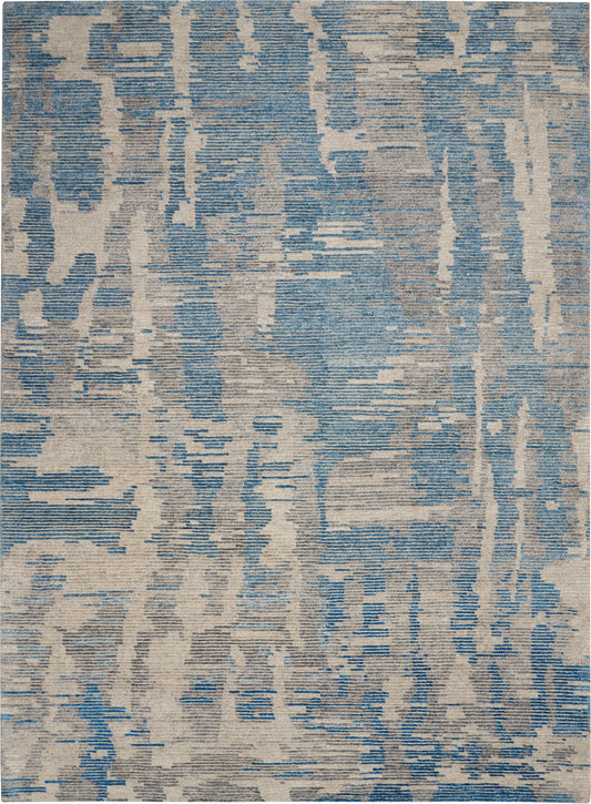 Nourison Ellora 8'6" x 11'6" Blue Modern Indoor Rug