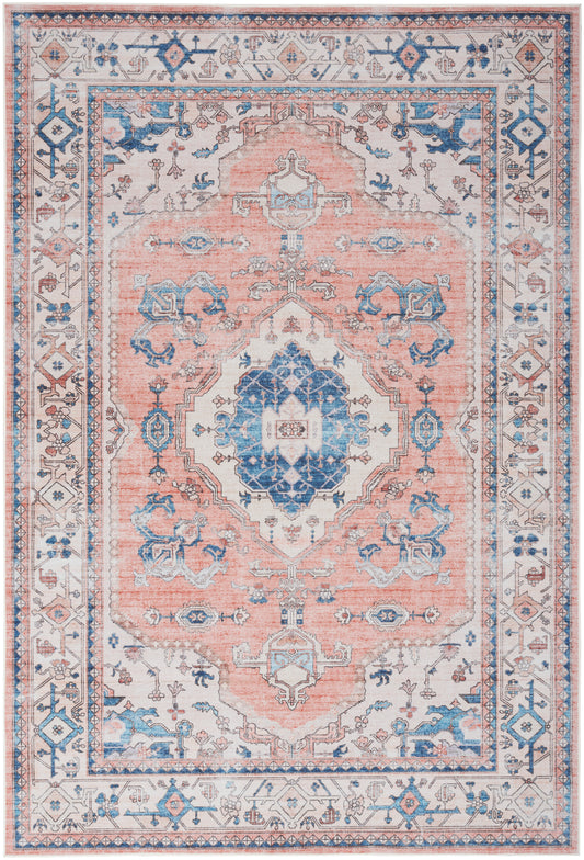 Nourison Fulton 5' x 7' Coral Vintage Indoor Rug