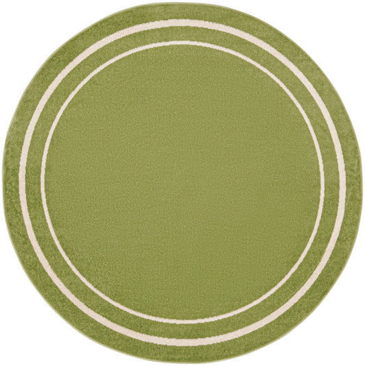 Nourison Nourison Essentials 6' x Round Green Ivory Contemporary Rug