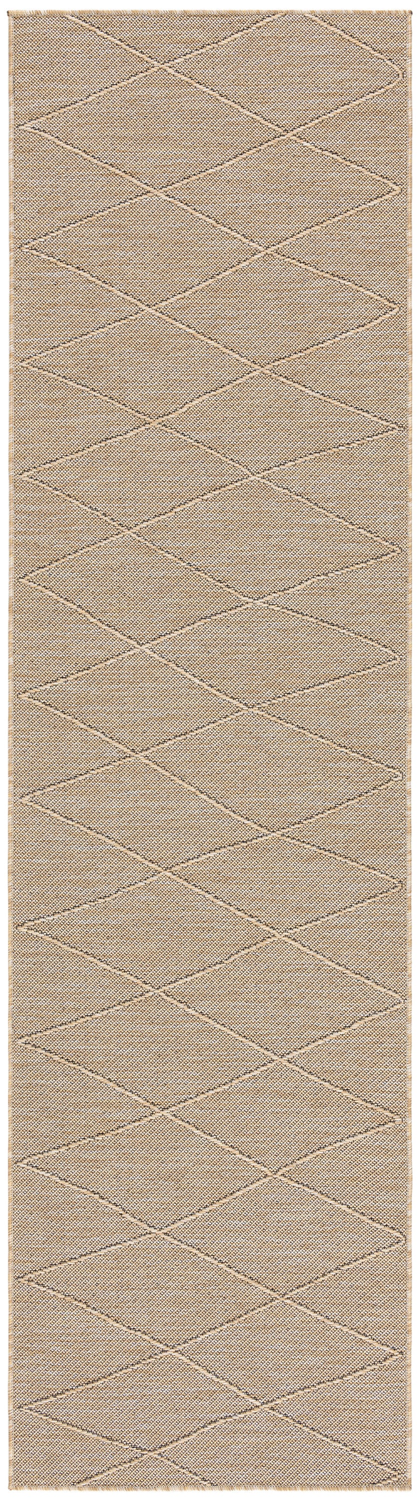 Nourison Washable Solutions 2'2" x 8' Natural Modern Rug