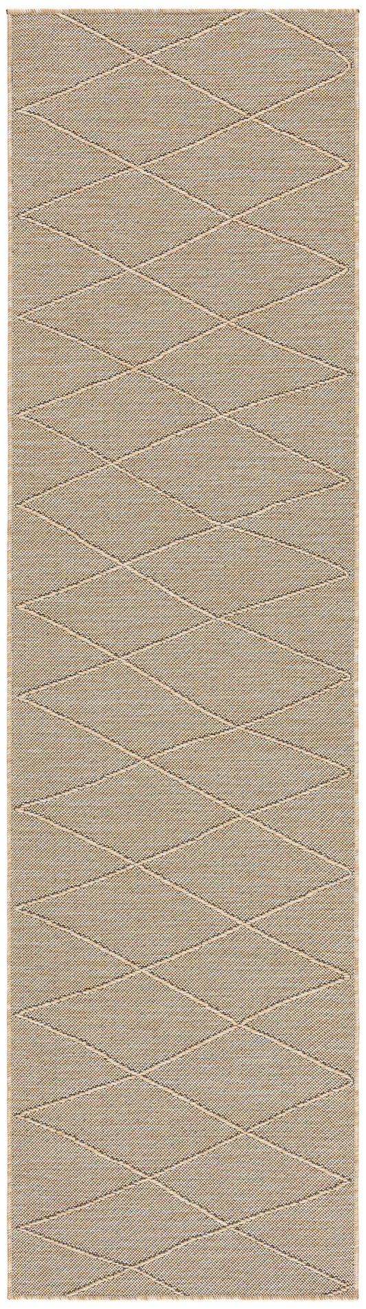 Nourison Washable Solutions 2'2" x 8' Natural Modern Rug