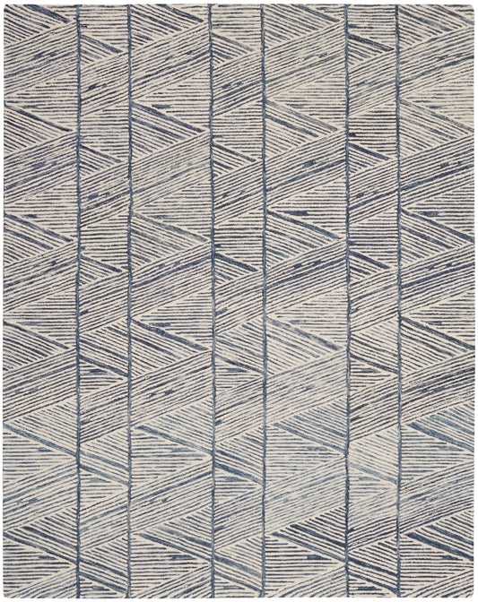 Nourison Colorado 8'3" x 11'6" White Blue Modern Indoor Rug