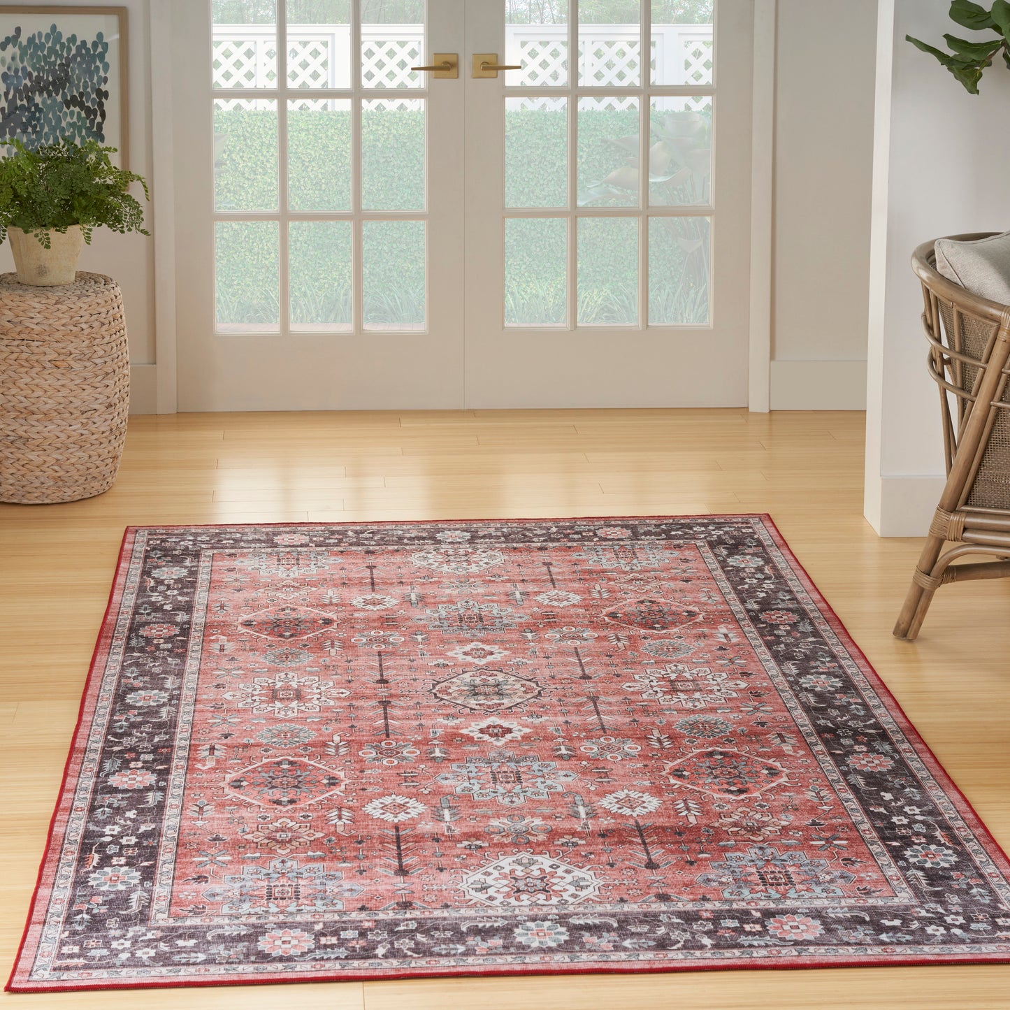 Nourison Fulton 5' x 7' Brick Vintage Indoor Rug