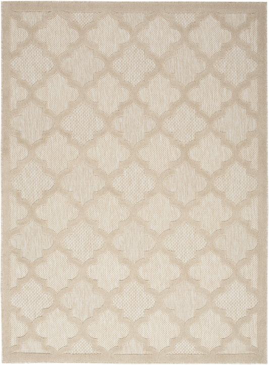 Nourison Easy Care 6' x 9' Cream Modern Rug