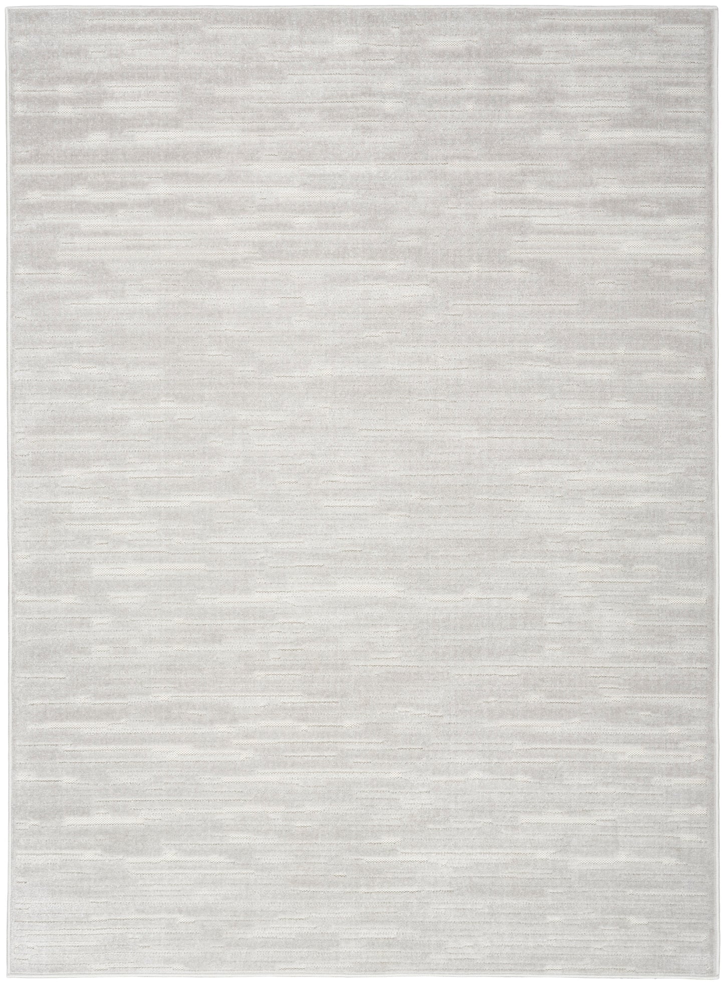 Nourison Care Free 5'3" x 7' Light Grey Modern Indoor Rug