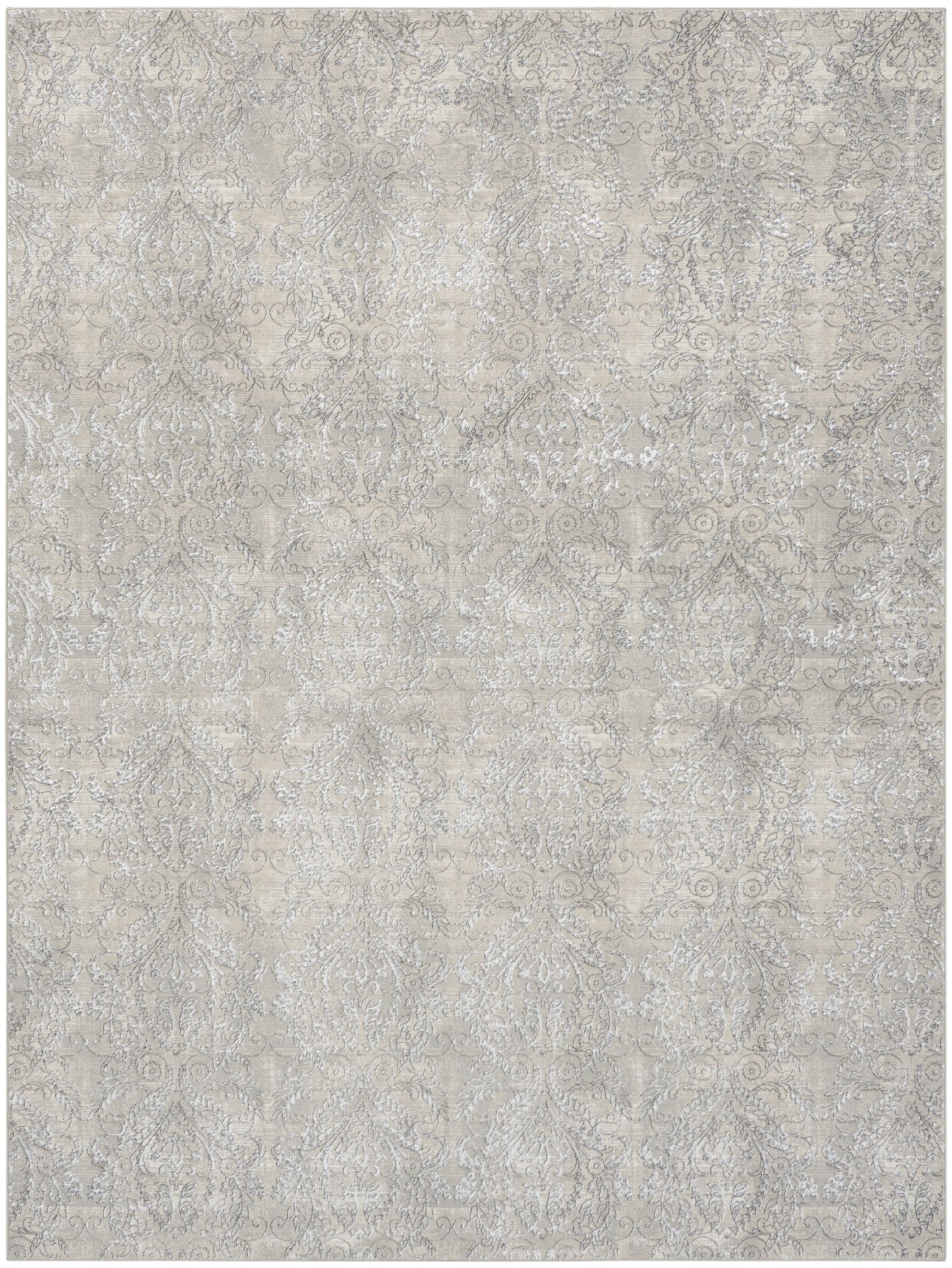 Inspire Me! Home Décor Iliana 7'10" x 9'10" Light Grey Modern Indoor Rug