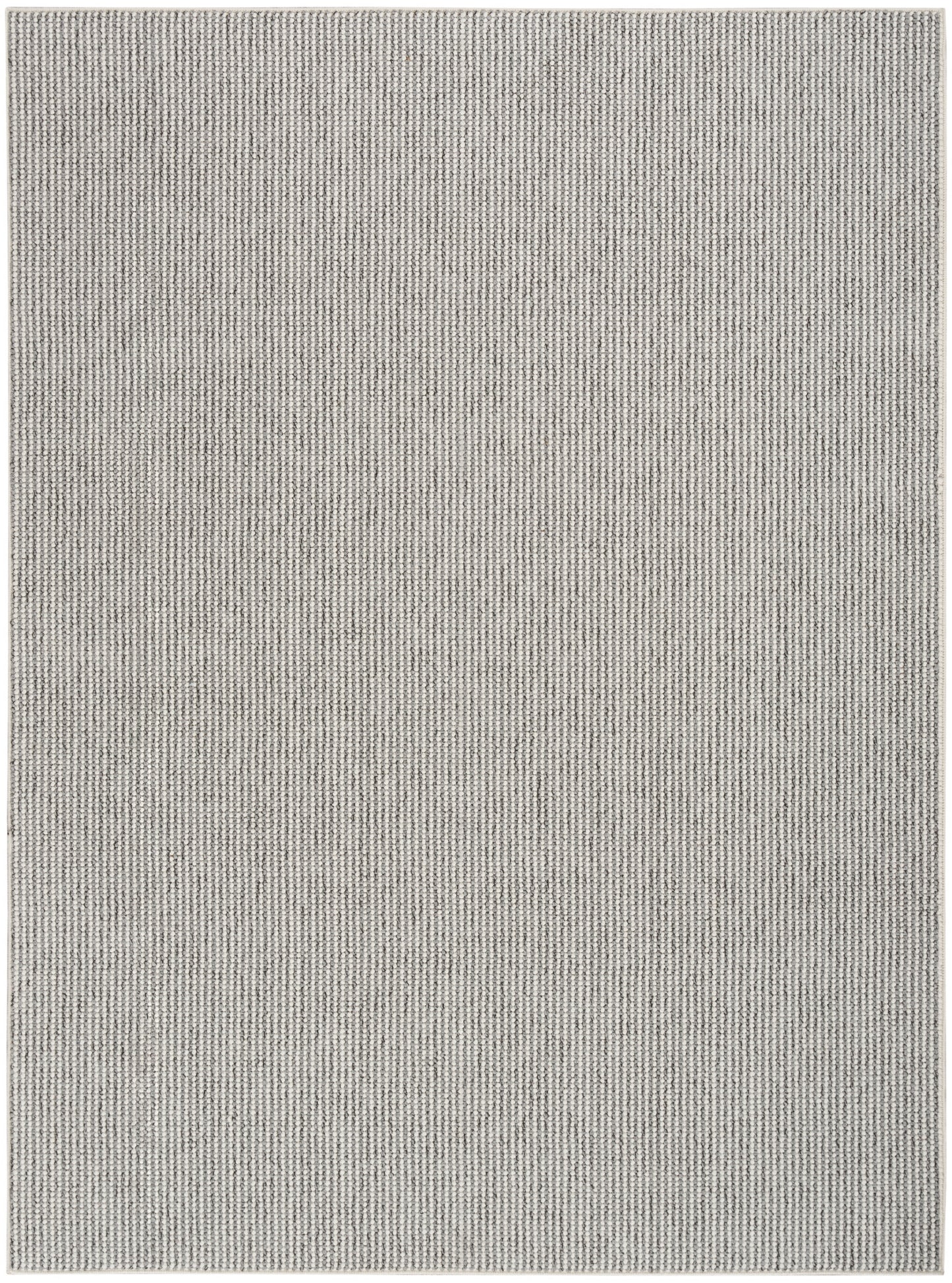 Nourison Natural Texture 5'3" x 7' Ivory Grey Farmhouse Indoor Rug