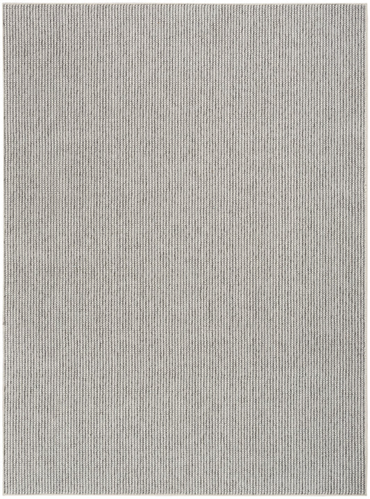 Nourison Natural Texture 5'3" x 7' Ivory Grey Farmhouse Indoor Rug