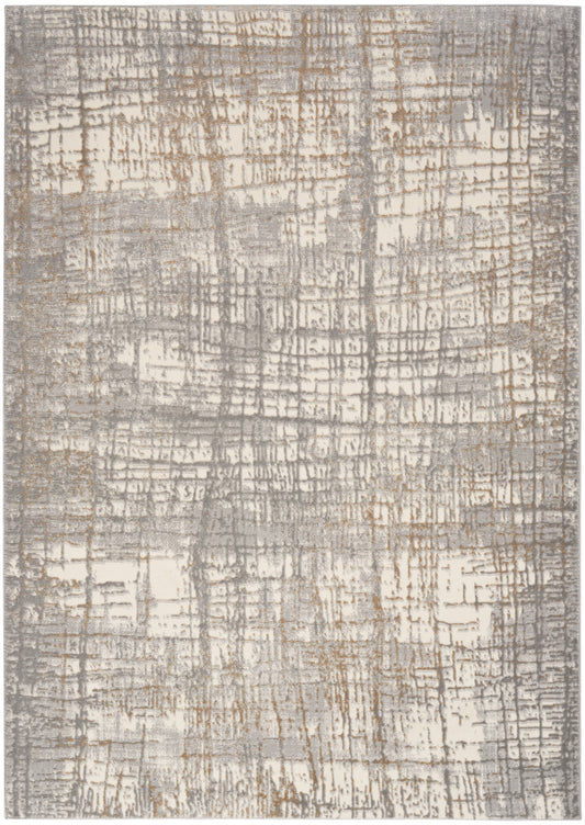 Calvin Klein CK950 Rush 3'2" x 5' Ivory Grey Modern Indoor Rug