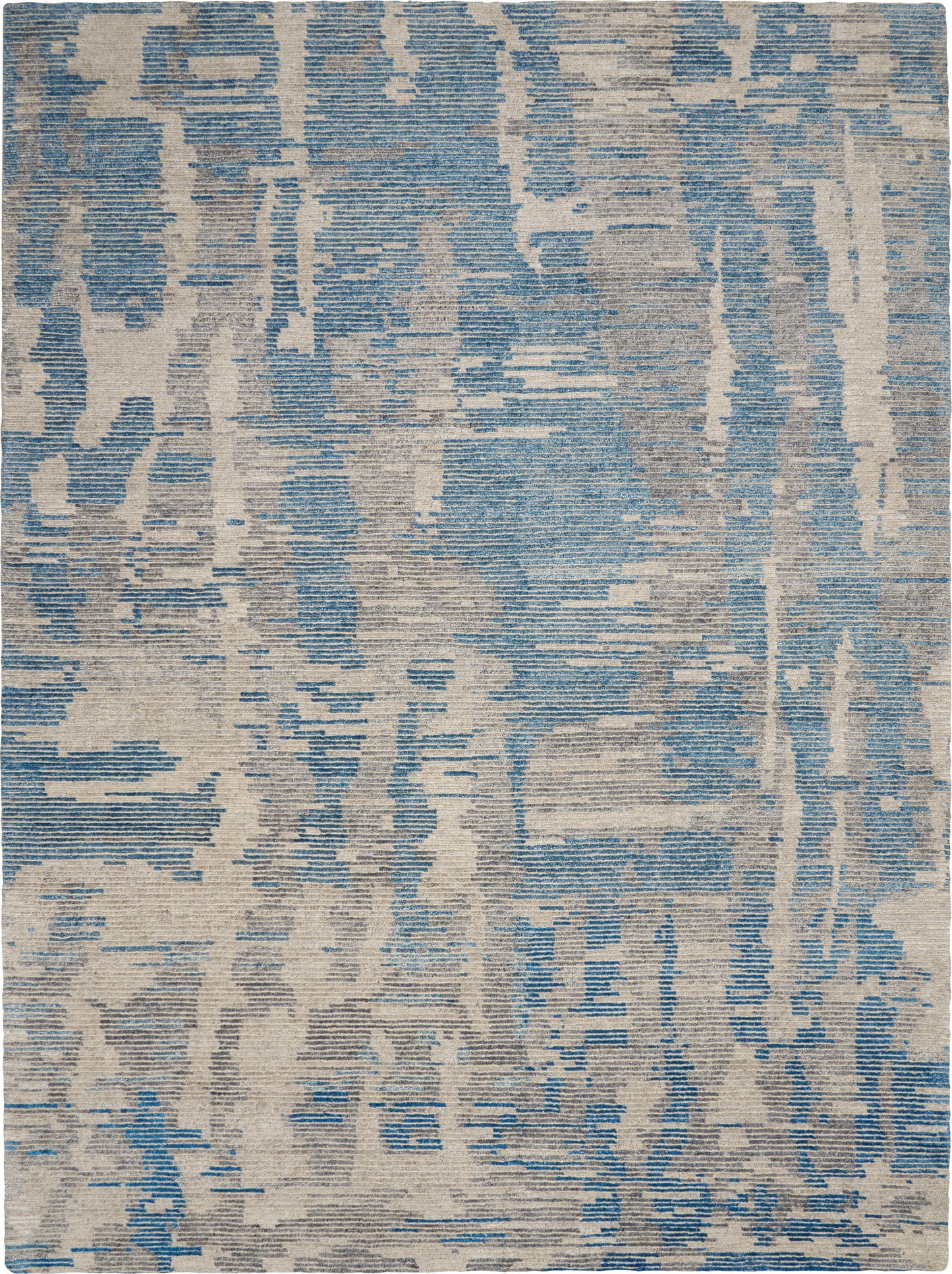 Nourison Ellora 5'6" x 7'5" Blue Modern Indoor Rug