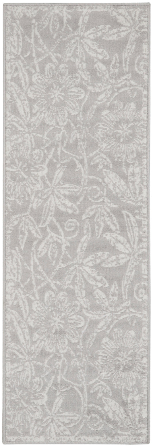 Nourison Whimsicle 2' x 8' Grey Farmhouse Indoor Rug