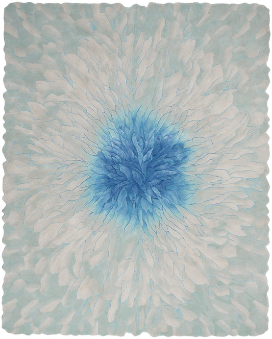 Nourison Prismatic 7'9" x 9'9" Blue Modern Indoor Rug