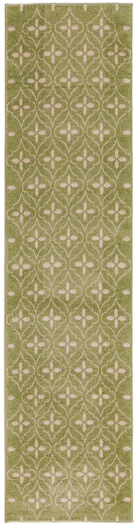 Nourison Nourison Essentials 2'2" x 7'6" Green Ivory Modern Rug