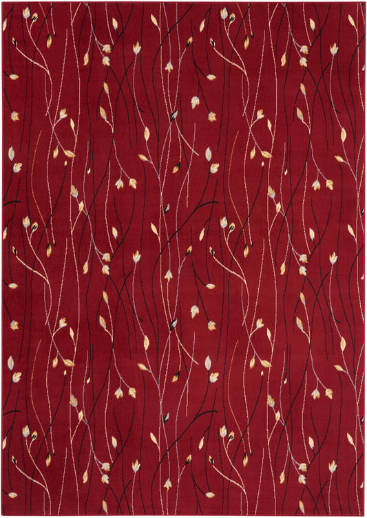 Nourison Grafix 7' x 10' Red Contemporary Indoor Rug