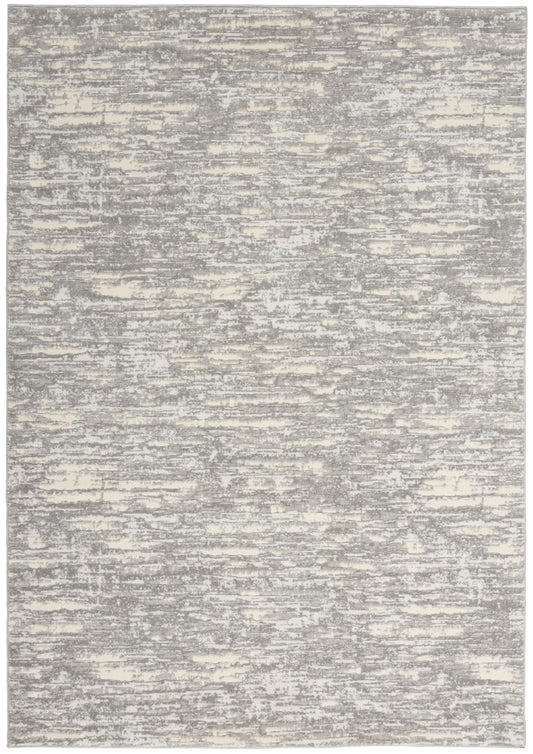 Calvin Klein CK005 Enchanting 5'3" x 7'3" Grey Beige Modern Indoor Rug