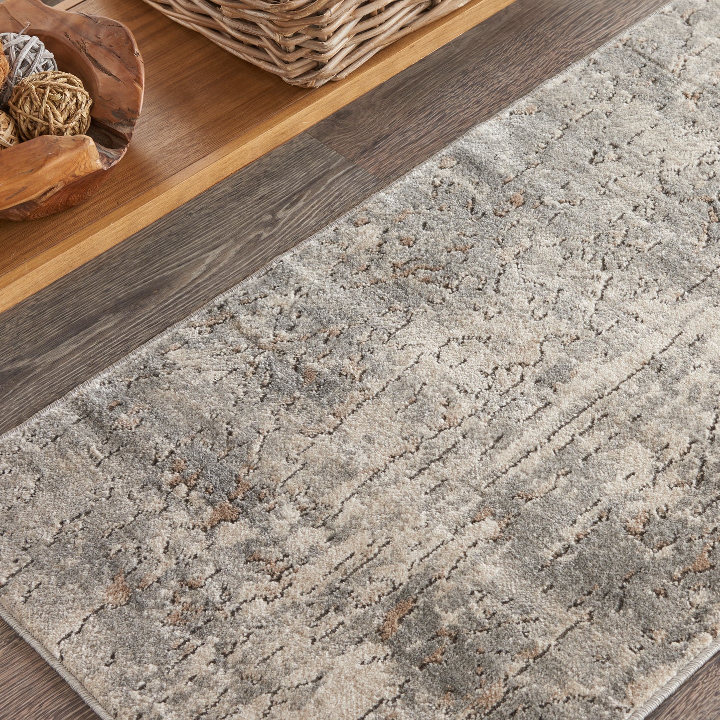 Nourison Quarry 2'2" x 3'9" Beige Grey Modern Indoor Rug