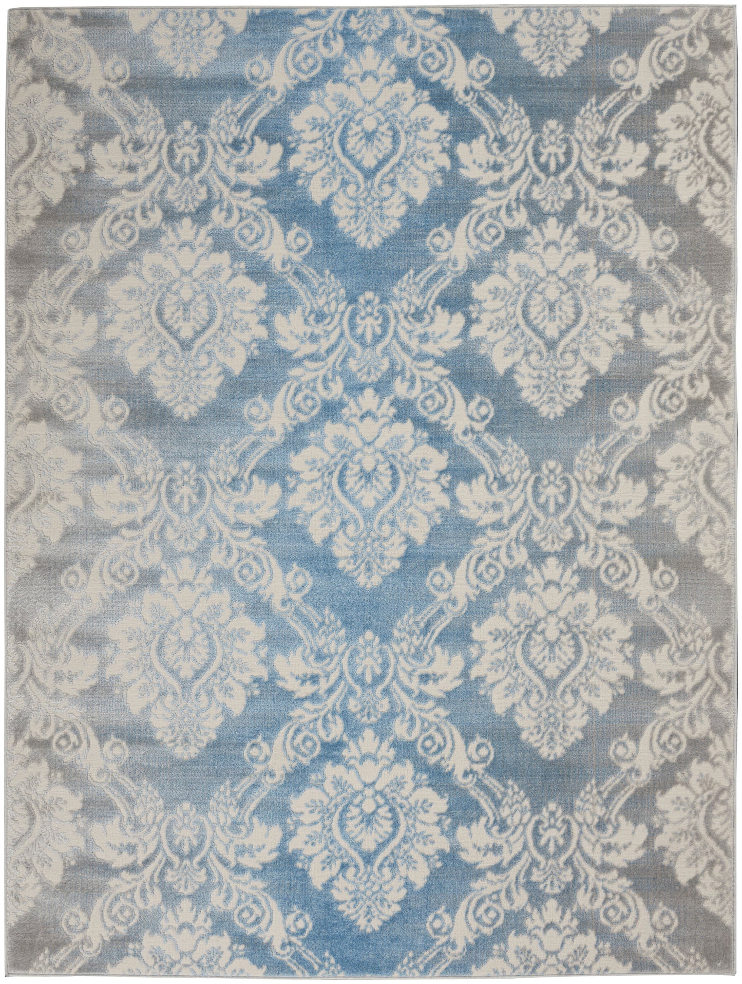 Nourison Elation 4' x 6' Ivory Blue Vintage Indoor Rug