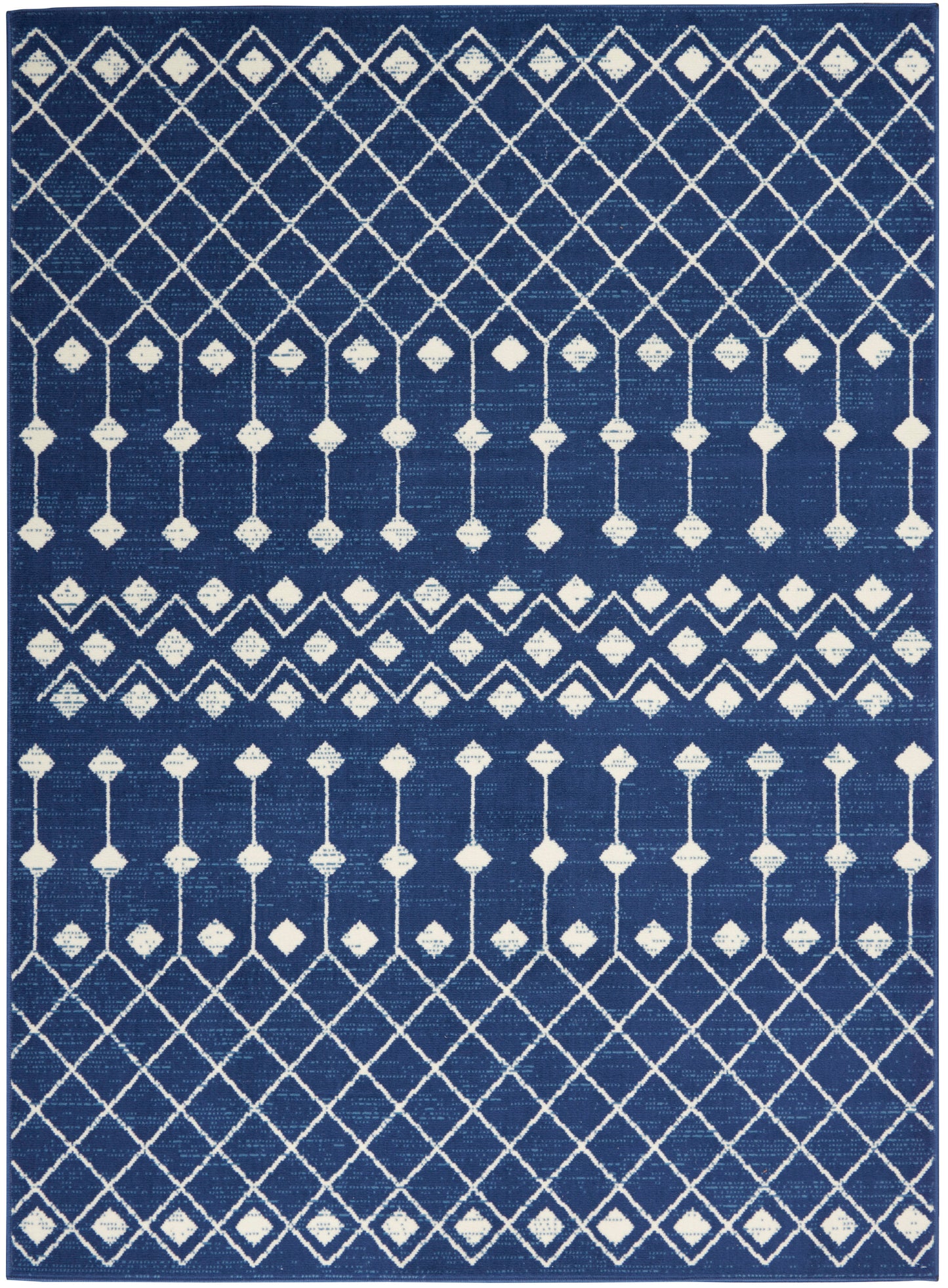 Nourison Grafix 6' x 9' Navy Bohemian Indoor Rug