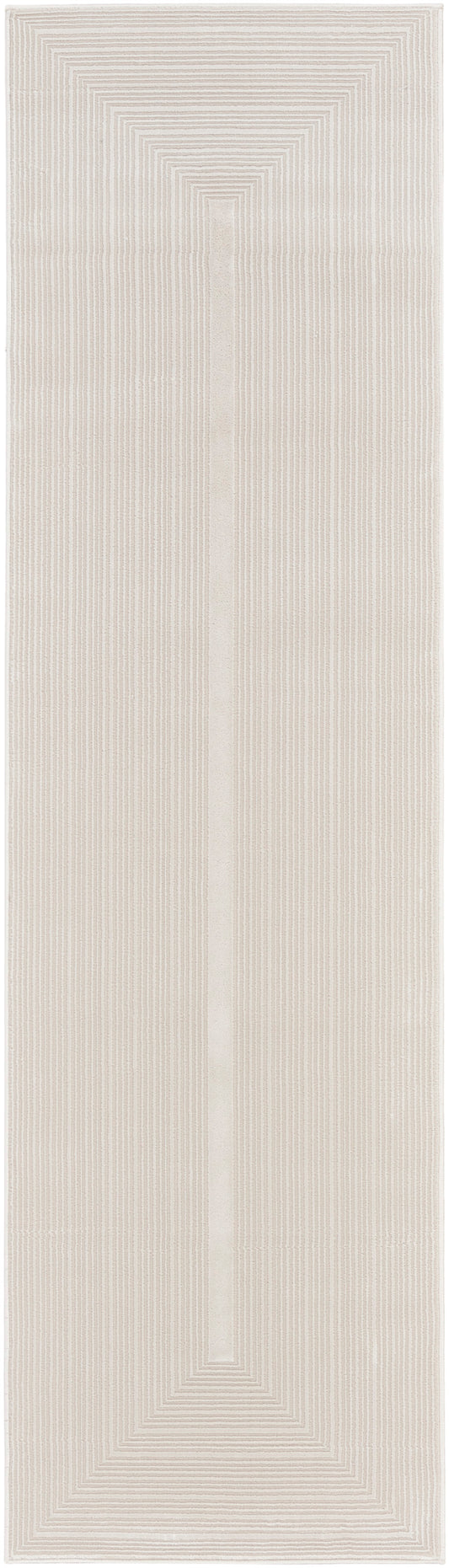 Calvin Klein CK024 Irradiant 2' x 6' Ivory Modern Indoor Rug