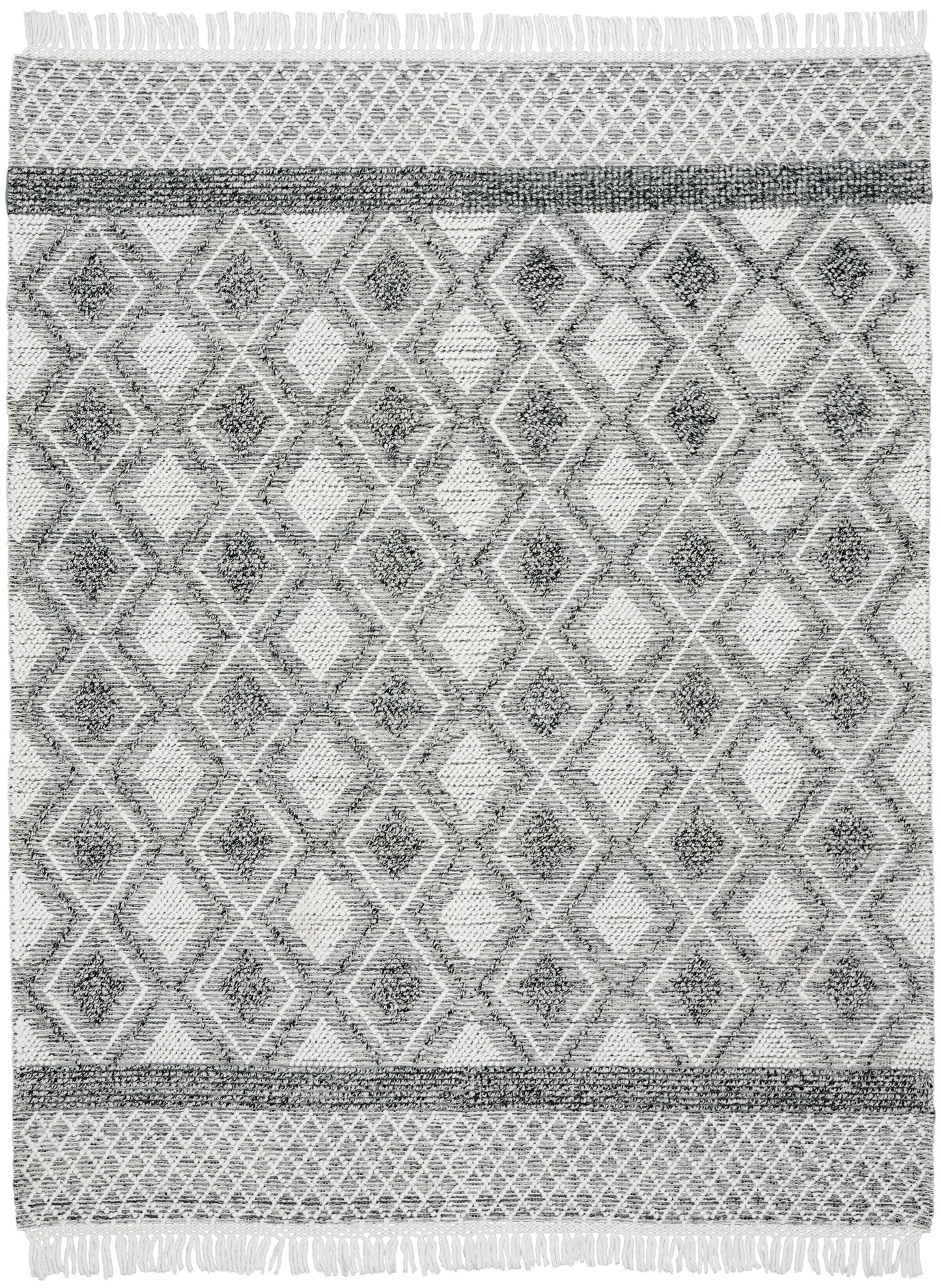 Nicole Curtis Series 3 8' x 10'6" Grey/Ivory Bohemian Indoor Rug