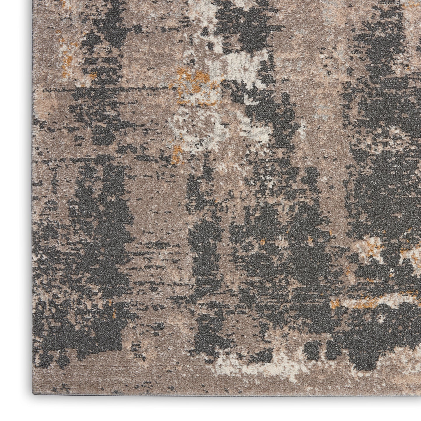 Nourison Tangra 7'10" x 9'10" Cream Grey Modern Indoor Rug