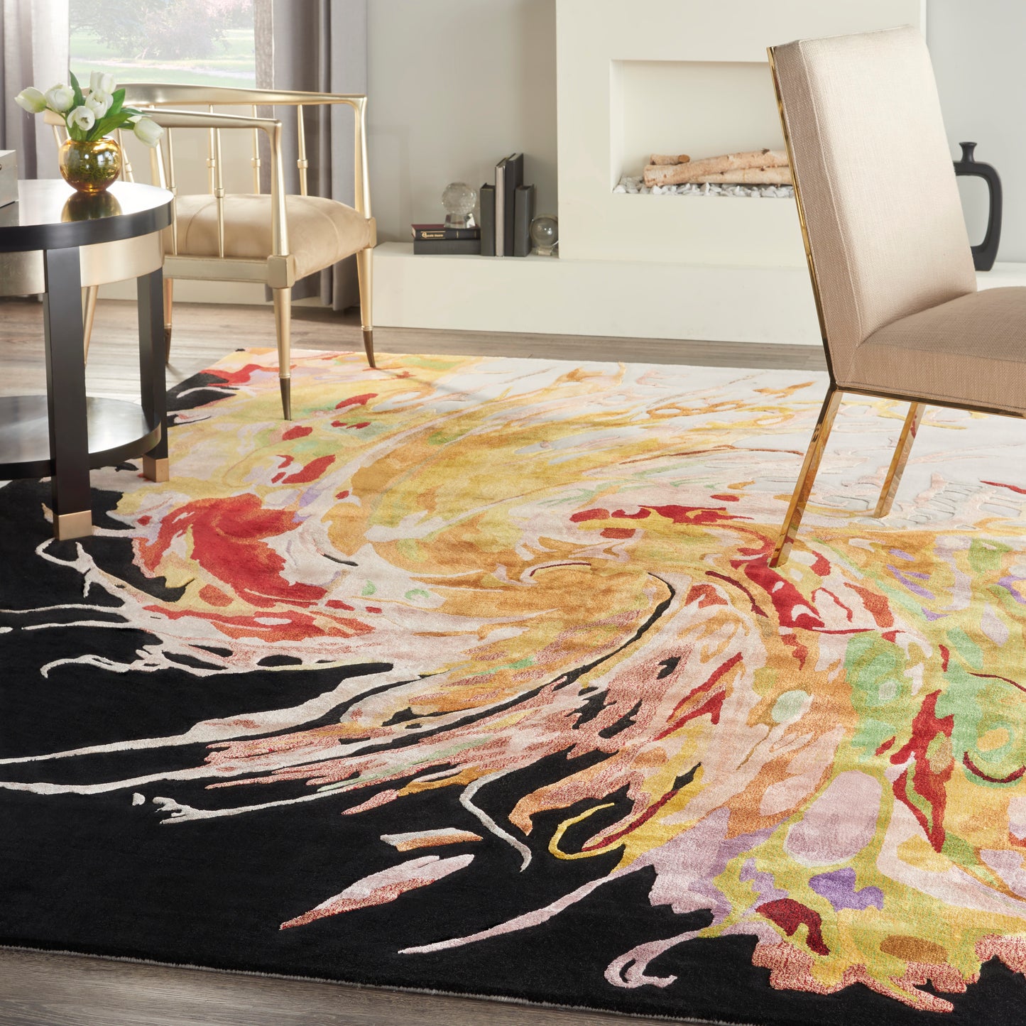 Nourison Prismatic 9'9" x 13'9" Multicolor Modern Indoor Rug