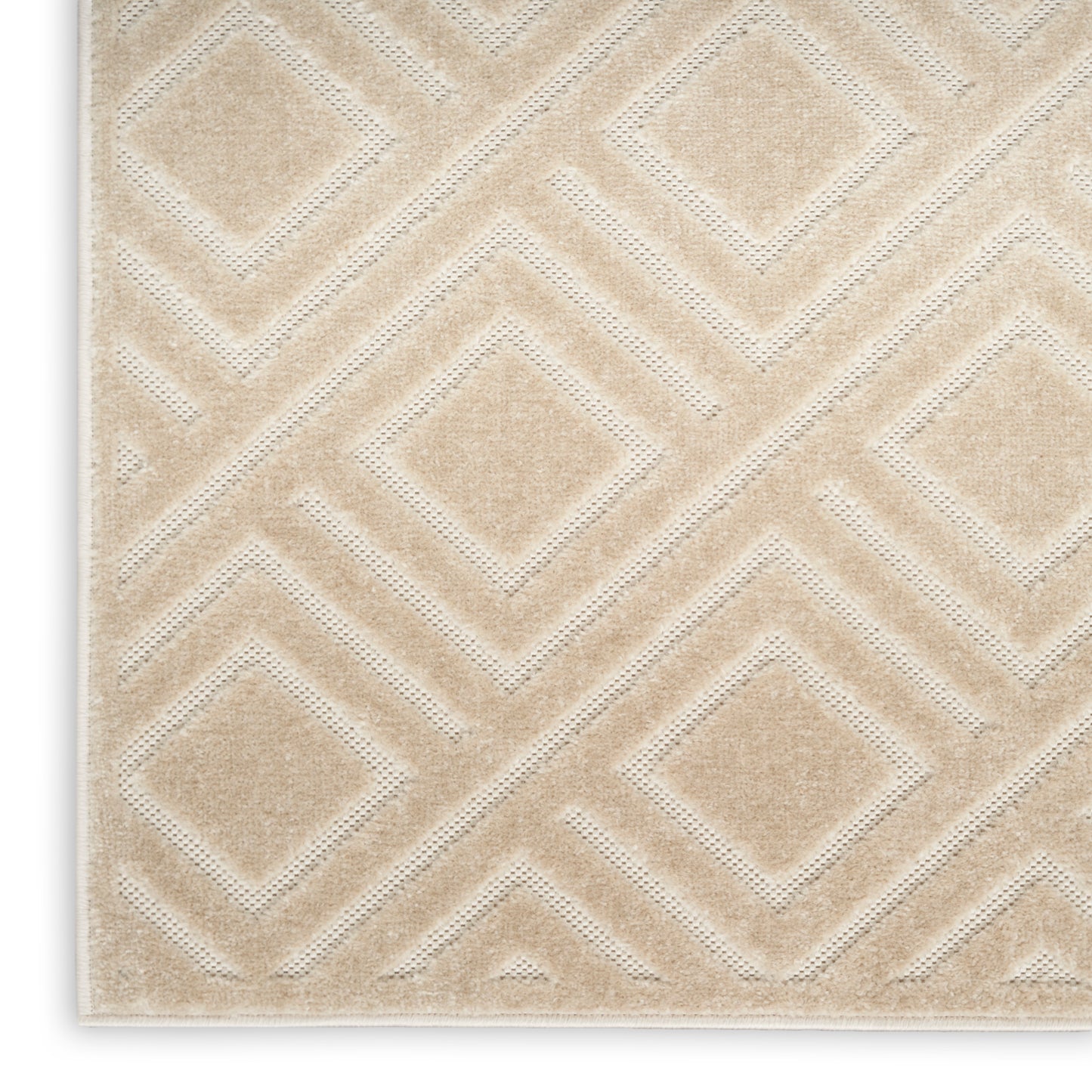 Nourison Care Free 3'11" x 5'11" Beige Modern Indoor Rug