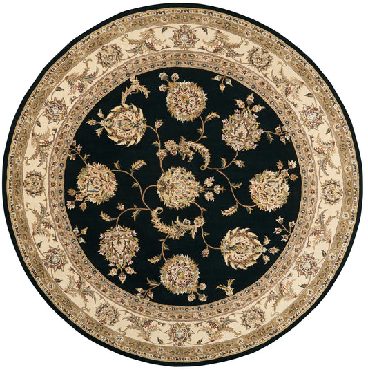 Nourison Nourison 2000 8' x Round Black Traditional Indoor Rug