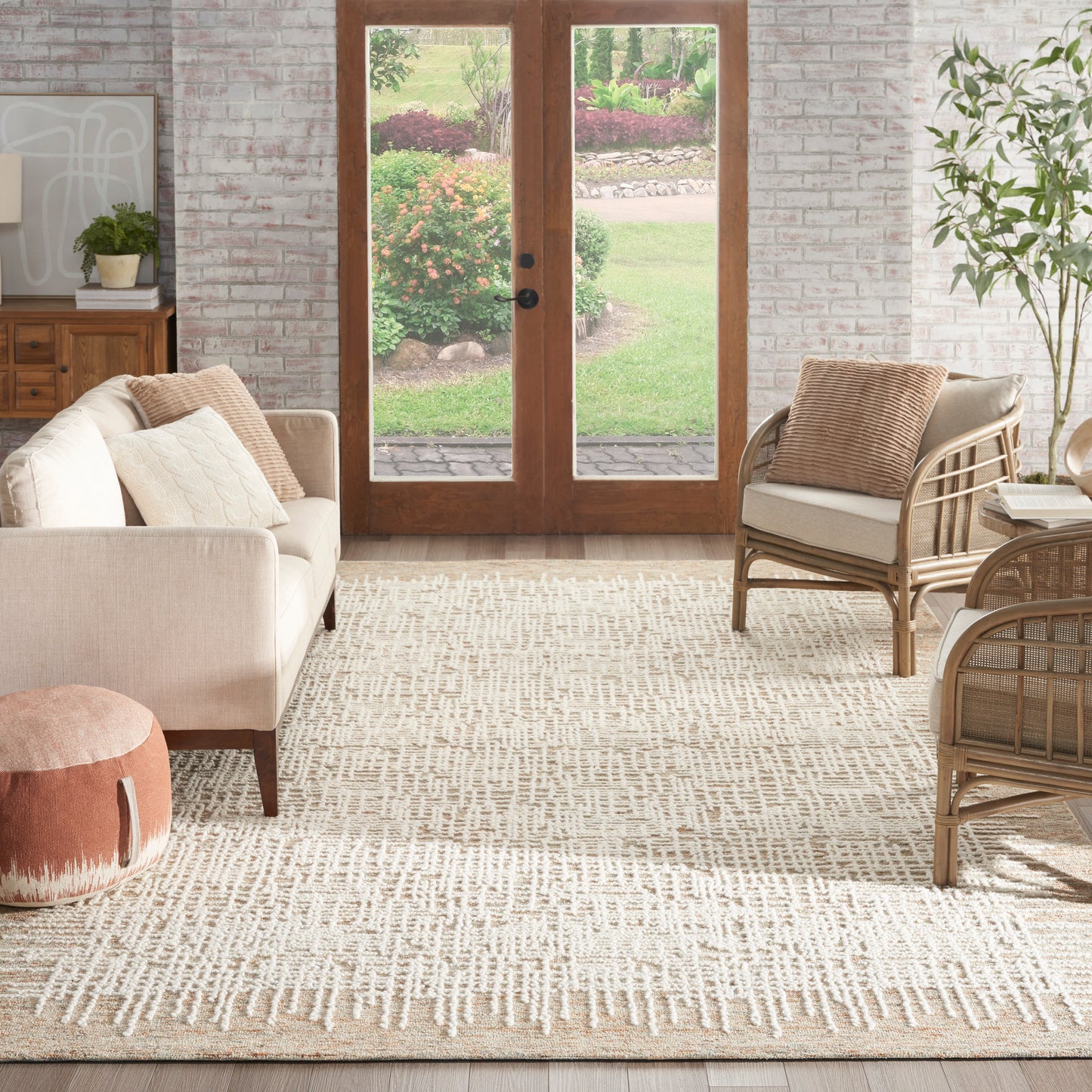 Nourison Colorado 8'3" x 11'6" Beige Multicolor Rustic Indoor Rug