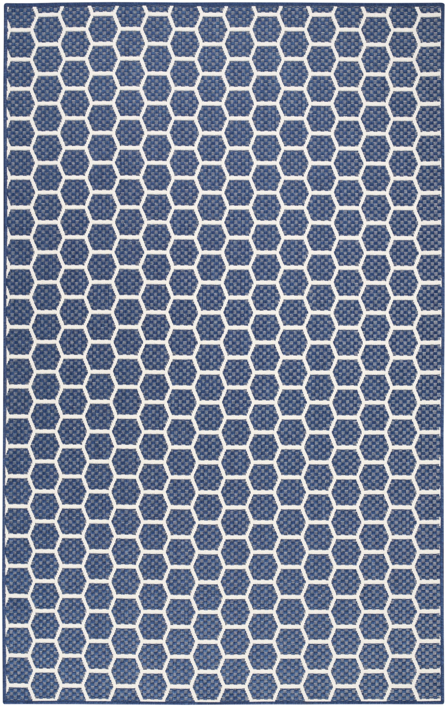 Nourison Twist Reversible 4' x 6' Navy Modern Rug