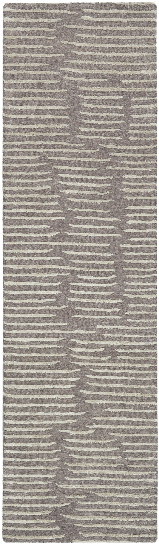 Calvin Klein CK010 Linear 2'3" x 8' Grey Modern Indoor Rug